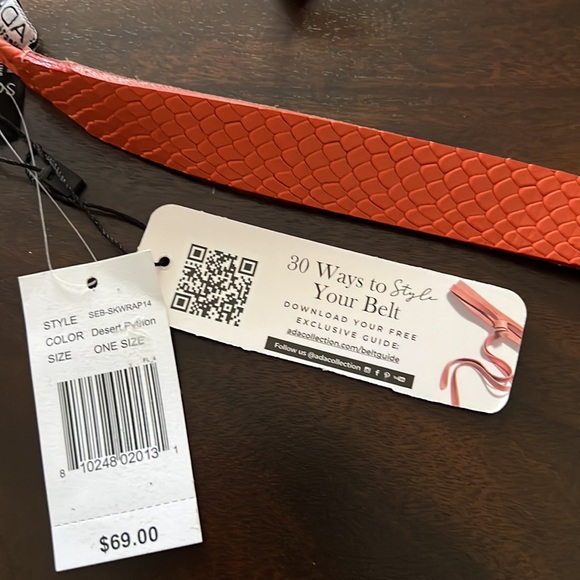 ADA Collection SKINNY WRAP LEATHER BELT - Picture 13 of 13